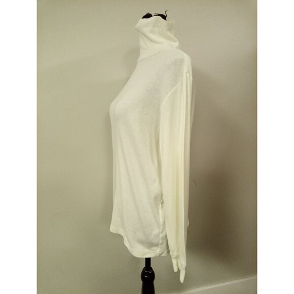 Bundle of 3 Off White Turtle Neck Tops Shirts Size L - Picture 13 of 15
